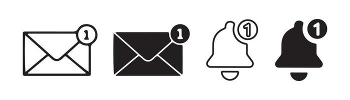 Render email notification icon vector