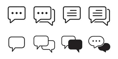 Open Message or email icon. Comment icon symbol vector