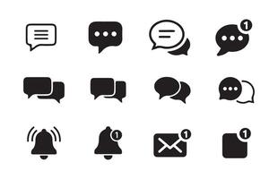 Contacts message send letter isolated flat vector