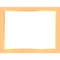 Basic Light Beige Rectangular Frame with Clean Lines png