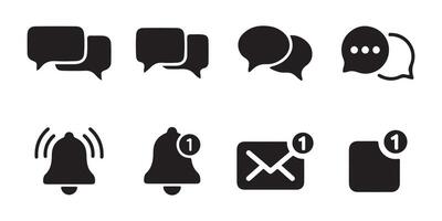 Mail icon symbol set. chat icon vector
