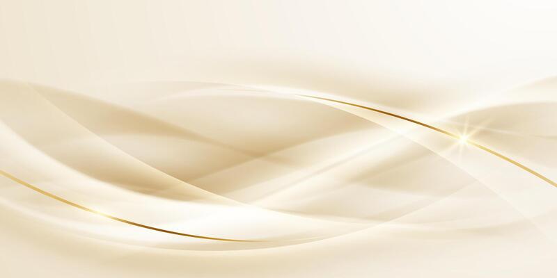 Abstract background with gold lines and curves