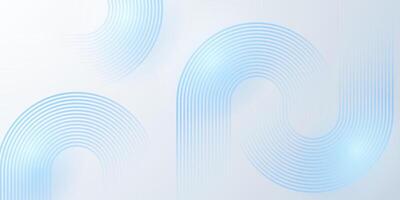 Abstract background with blue lines and curves vector
