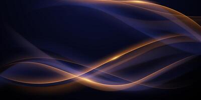 Abstract background with glowing waves vector