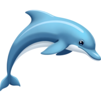 Dolphin soaring above ocean surface png