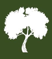 Shape of Tree with Leaves. vector