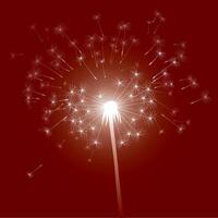Outline illustration of blowing dandelion vector
