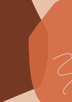 Abstract modern art minimal background poster wall art print illustration vector