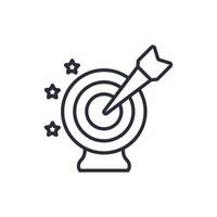 precision outline icons related vector