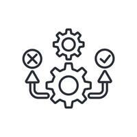 testing outline icons related vector