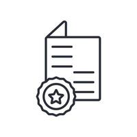 standardization outline icons related vector