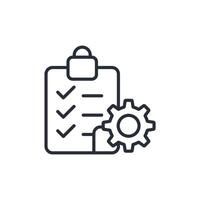 specification outline icons related vector