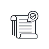 validation outline icons related vector