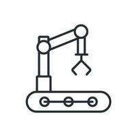 machine outline icons related vector