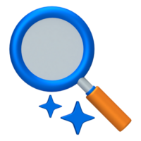 AI Search Tool or Zoom Icon. Magnifier showing AI smart search and detection capabilities. Zoom icon for design. png