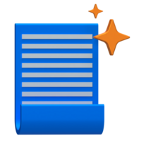 AI Script Document Icon, Document scroll representing content or coding scripts. png