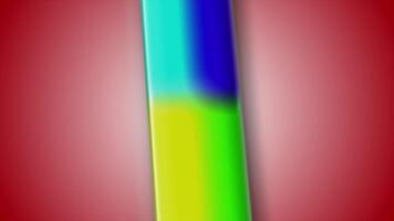 Dynamic and colorful 3D rendering of letter I on a red gradient backdrop, made for use in motion graphics and typography videos. video