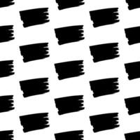 Seamless pattern with dark hand drawn scribble smear on white . Abstract grunge texture. illustration vector