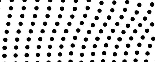 Halftone monochrome with flowing dots. Abstract wave black and white texture. illustration vector