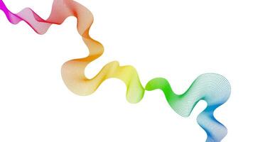 Abstract with colorful wave gradient lines on white background. Modern technology background, wave design. illustration vector