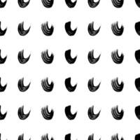 Seamless pattern with grunge strokes in abstract shapes on white background. illustration vector