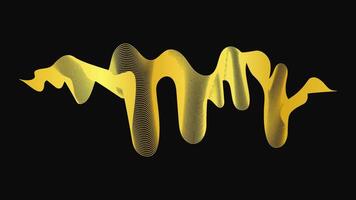 Abstract backdrop with luxury waves on dark . Modern technology background, wave design. illustration vector