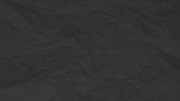 Black crumpled paper background. Horizontal crumpled empty paper template for posters and banners. illustration vector