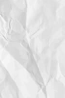 White crumpled paper background. Vertical crumpled empty paper template for posters and banners. illustration vector