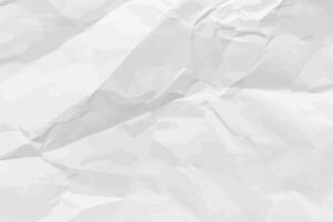 White clean paper . Horizontal crumpled empty paper template for posters and banners. illustration vector