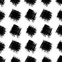 Seamless pattern with black stroke in square form on white background. illustration vector
