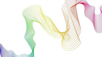 Abstract backdrop with colorful wave lines on white background. Modern technology , wave design. illustration vector