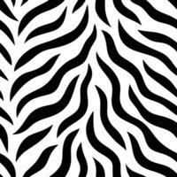 Bold Black and White Zebra Stripe Pattern for Creative Projects vector