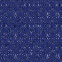 Intricate Geometric Pattern with Golden Dots on Blue Background vector