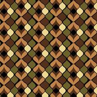 Interlocking Teardrop Pattern in Earthy Tones with Symmetry vector