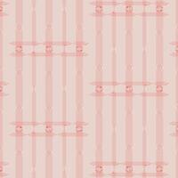 Intricate Repeating Red Geometric Grid Pattern with Floral Star Accents vector