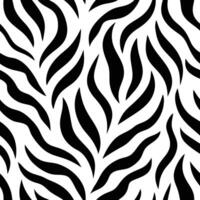 High-Contrast Zebra Stripe Pattern in Classic Black and White vector