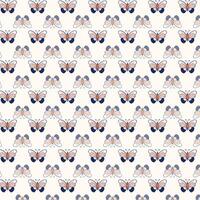 Intricate Repeating Pattern Featuring Vibrant Butterflies in Harmonious Colors vector