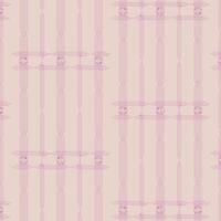 Elegant Repeating Pink Floral Geometric Pattern on Soft Beige Background vector