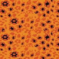 Dynamic Leopard-Inspired Print with Vibrant Orange Hues vector