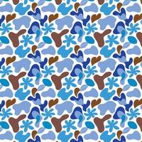 Dynamic Abstract Pattern with Vibrant Blue, Teal, and Brown Accents vector