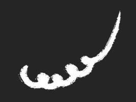 Doodle spring and spiral, hand drawn coil icon. flexible line for your design. Single element on black background vector