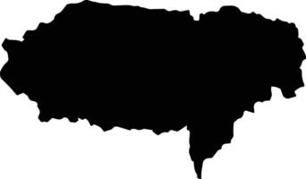 Dembos Quibaxe Angola silhouette map vector