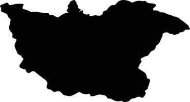 DESESTI Romania silhouette map vector