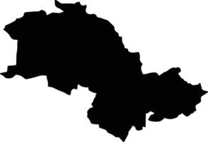Develi Turkey silhouette map vector