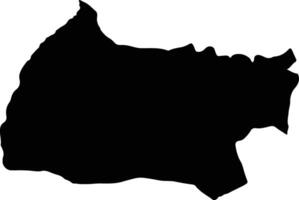 Dige Eritrea silhouette map vector