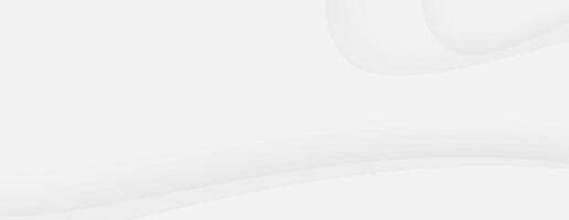Abstract white background clean minimalist design curve shape blank vector