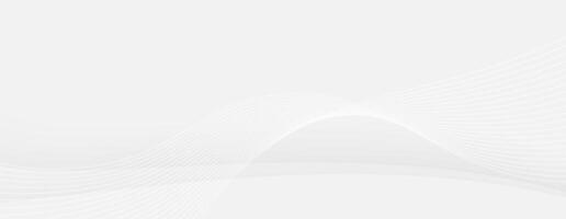 Minimalist white lines abstract clean backdrop curve modern vector