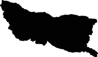 Don Chedi Thailand silhouette map vector