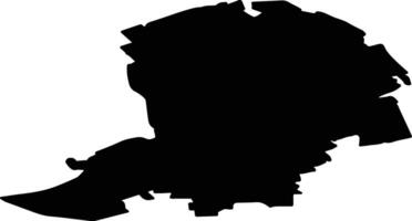 Dundagas pag Latvia silhouette map vector