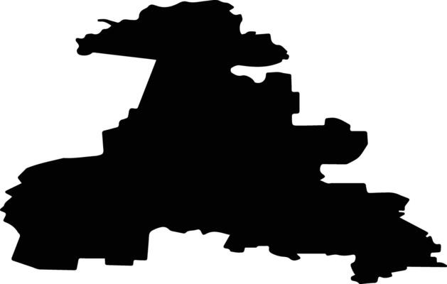 Duvansky District Russia silhouette map